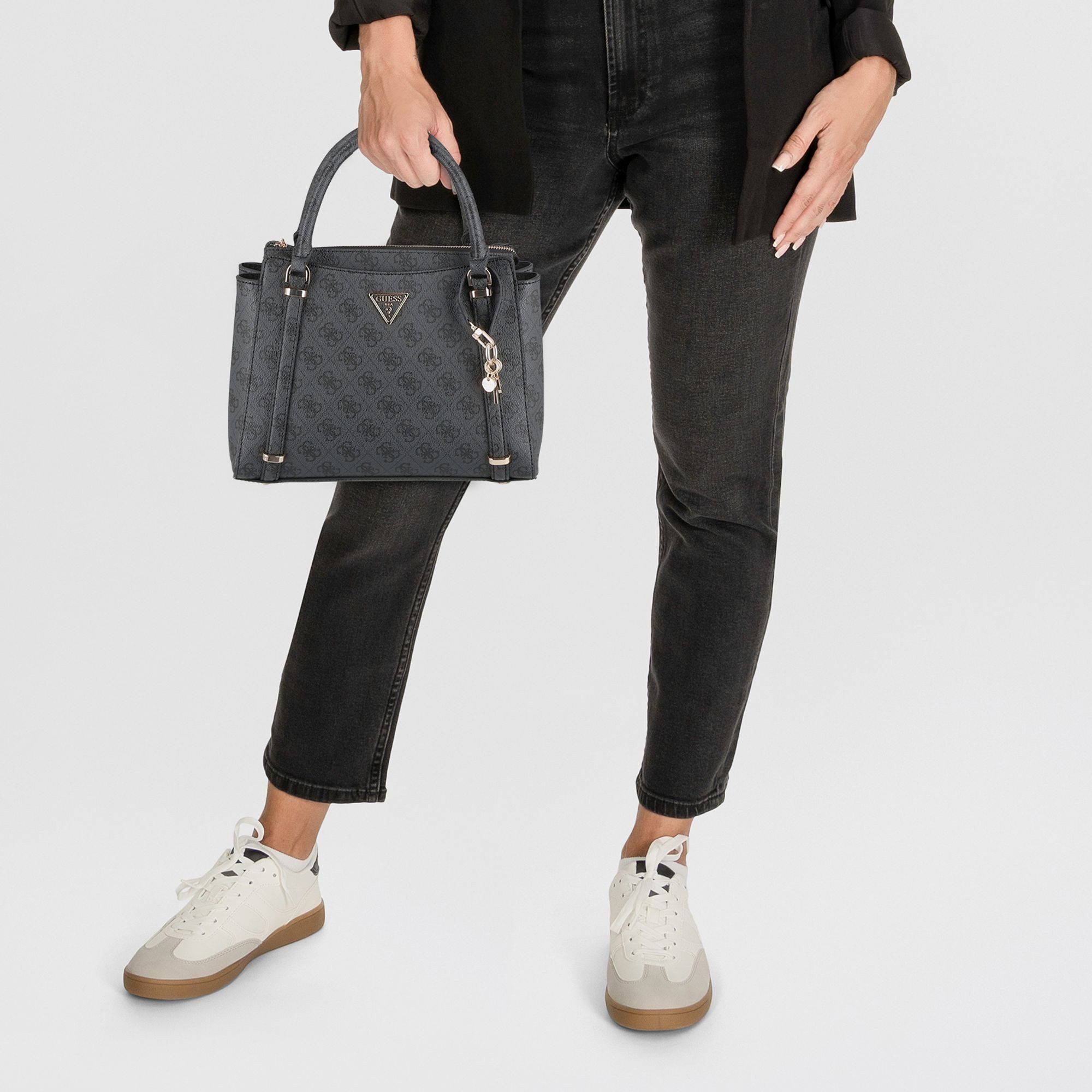 Guess Henkeltasche Eco Erica 2, Polyurethan günstig online kaufen