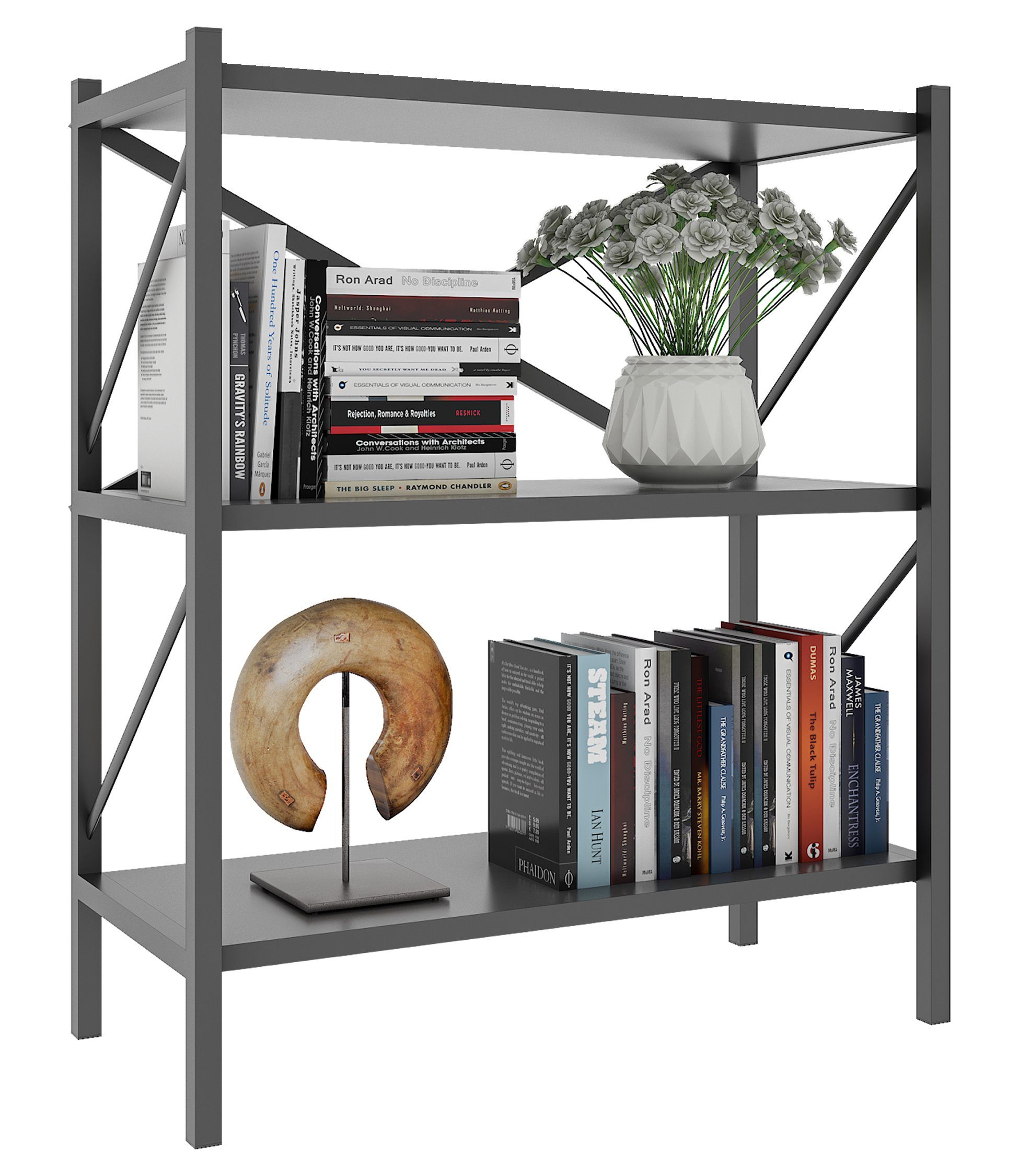 VCM Standregal Holz Metall Stand Regal günstig online kaufen