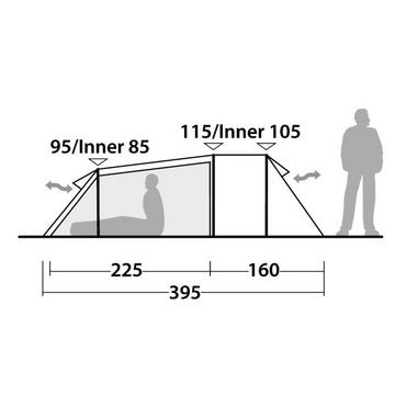 ROBENS Tunnelzelt Voyager Versa 3, Personen: 3