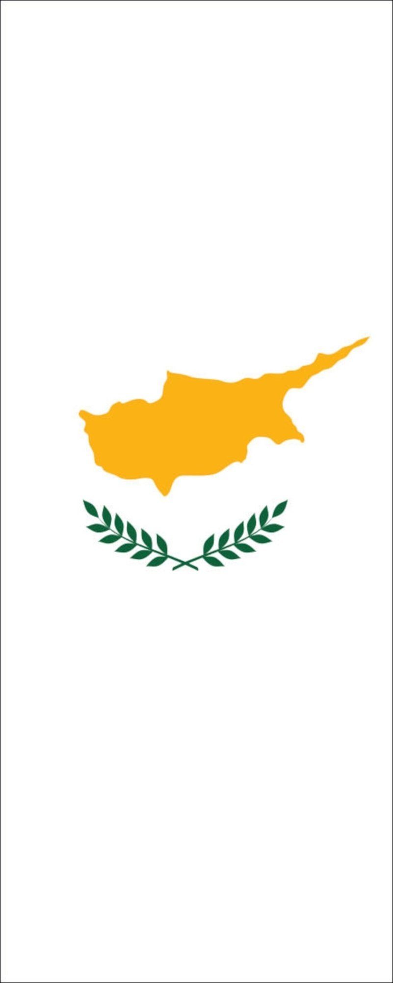 Flagge Hochformat g/m² 110 Zypern Flagge flaggenmeer