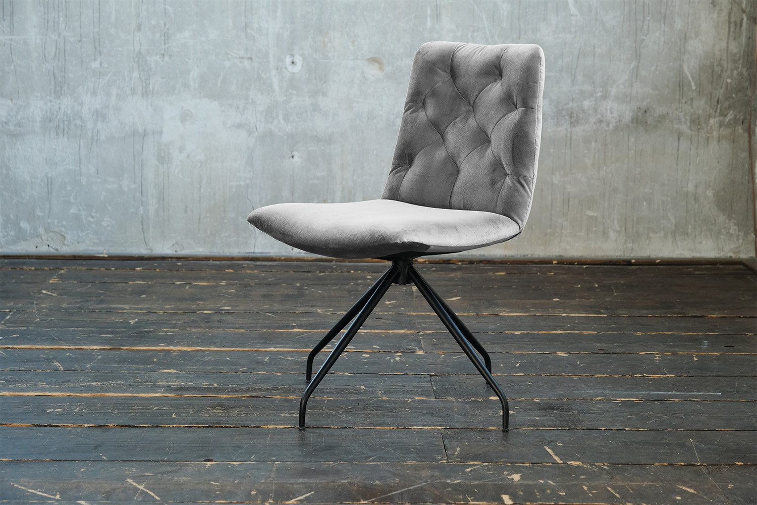 KAWOLA Esszimmerstuhl NEW CHARME, Stuhl Velvet, mit od. ohne Drehfunktion, versch. Farben
