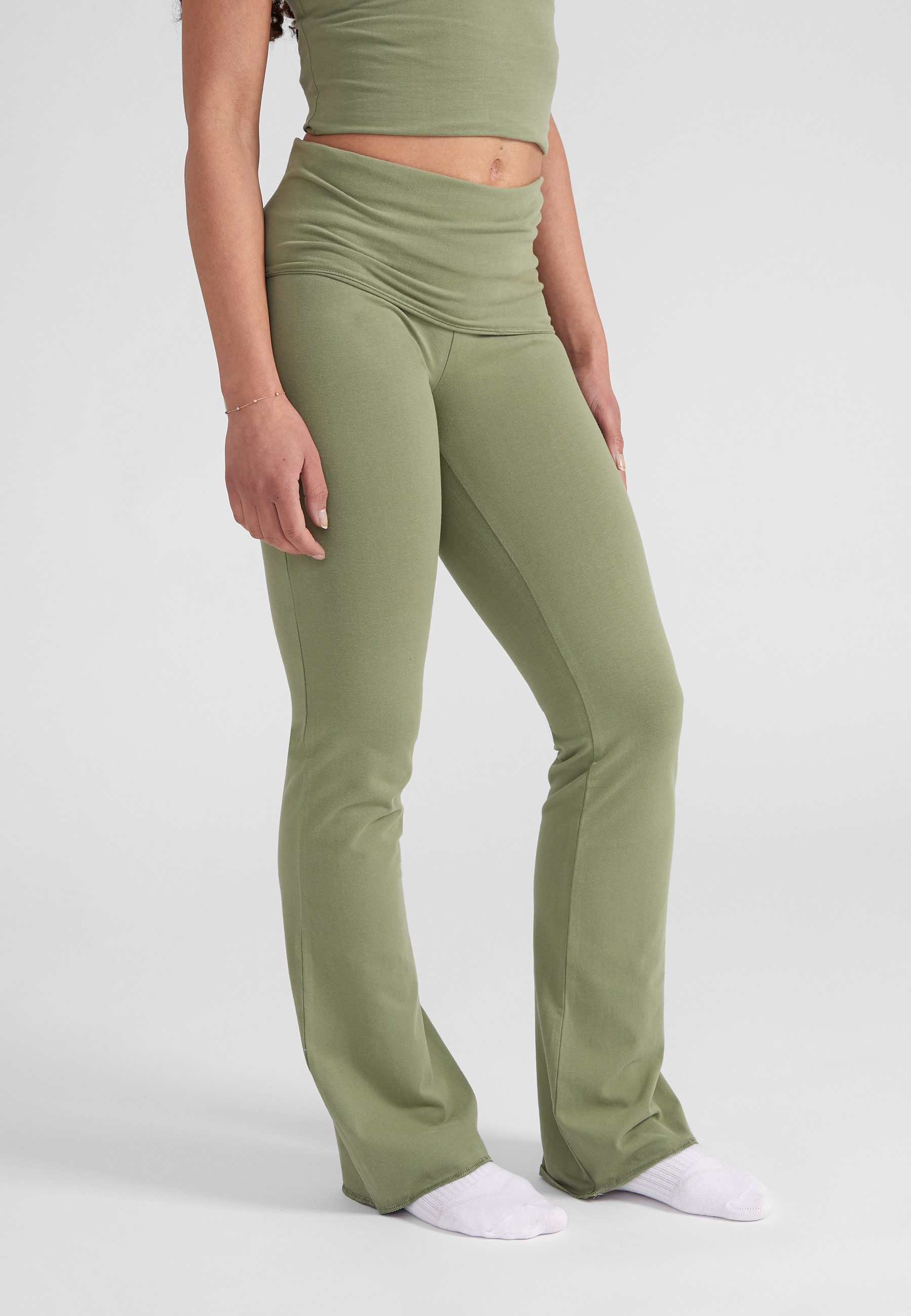 Style Republic Yogahose Freizeithose mit Foldover-Bund günstig online kaufen