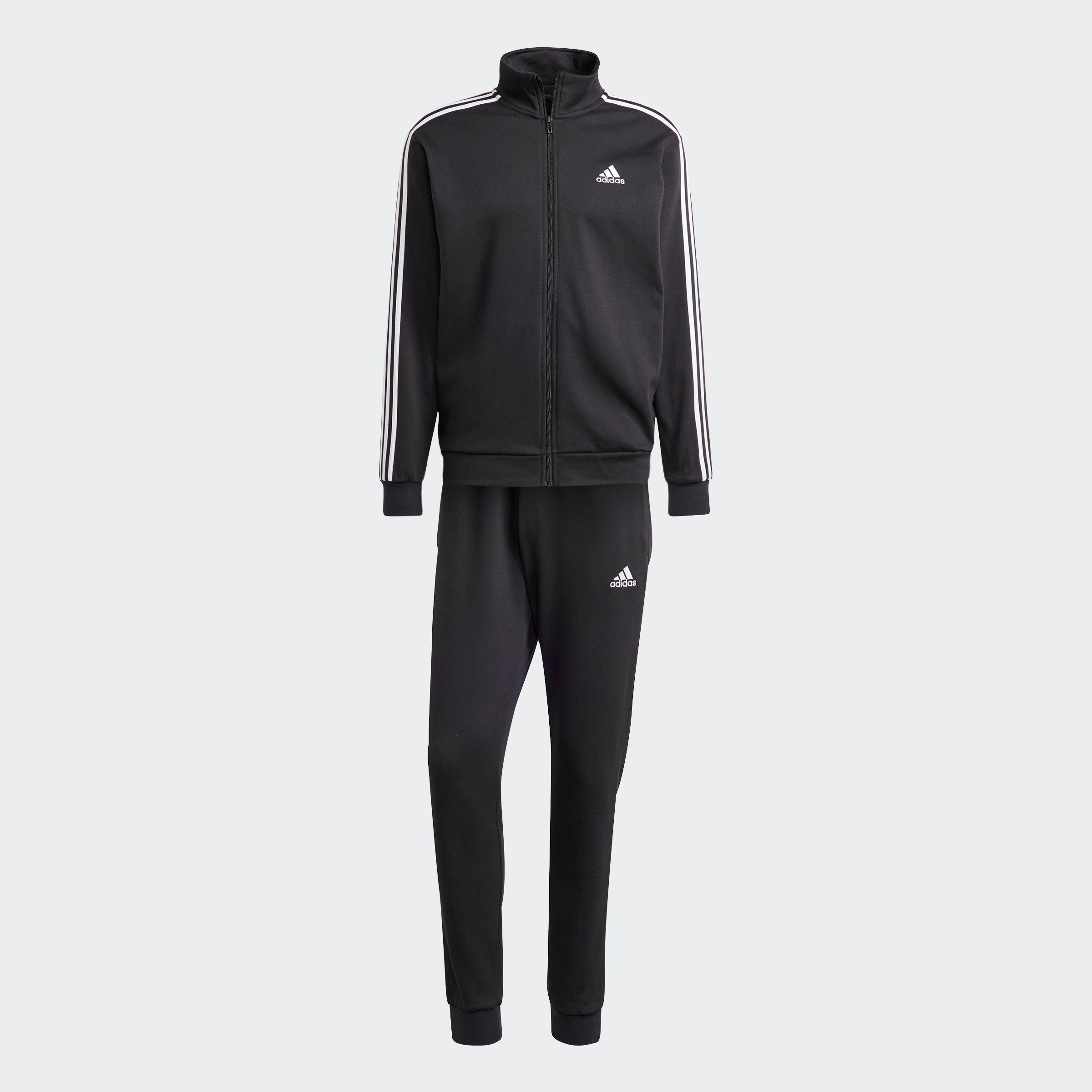 Black Sportswear Trainingsanzug BASIC (2-tlg) 3-STREIFEN adidas