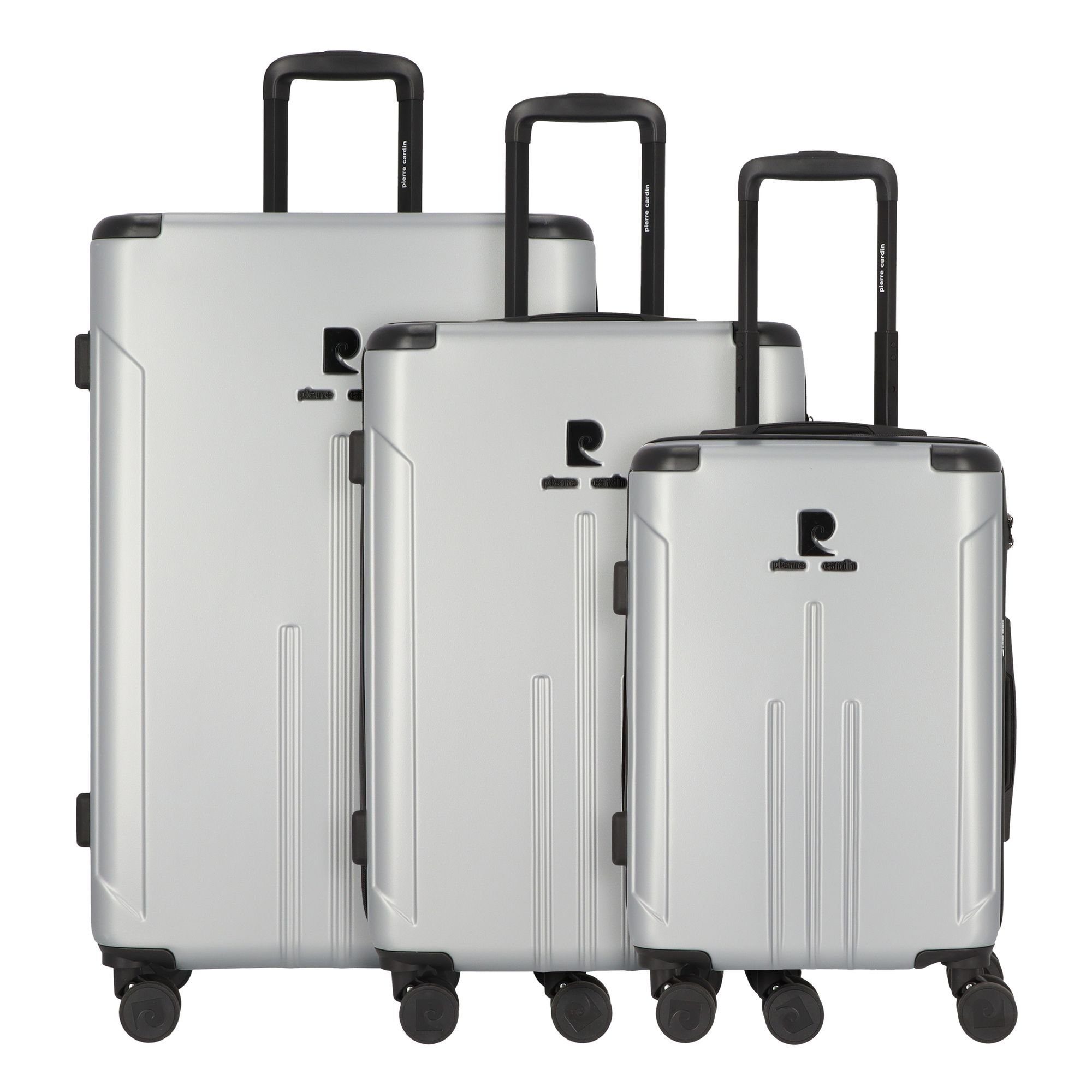 Pierre Cardin Trolleyset, 4 Rollen, (3-teilig, 3 tlg), ABS