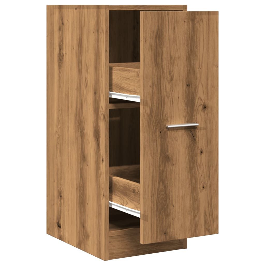 vidaXL Apothekerschrank 30 x 41 x 775 cm Apothekerschrank Artisan-Eiche 30x41x77,5 cm Spanplat