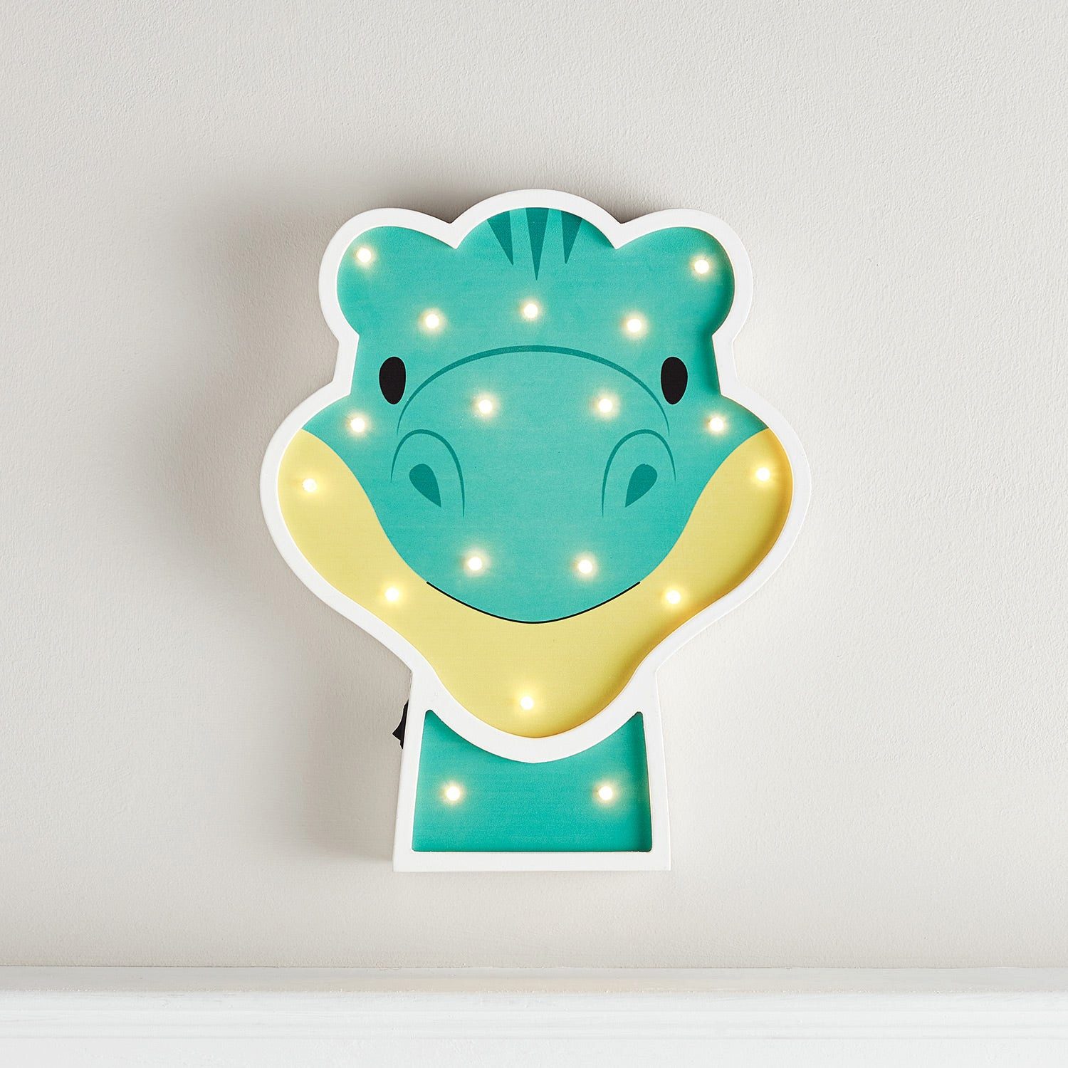 Lights4fun LED Wandleuchte Dino Wandlampe Kinderzimmer