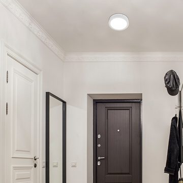 Rabalux LED Deckenspots Shaun rund, 12W, neutralweiß, 1300lm, Funktional, ø14,5cm, mit Leuchtmittel, neutralweiß