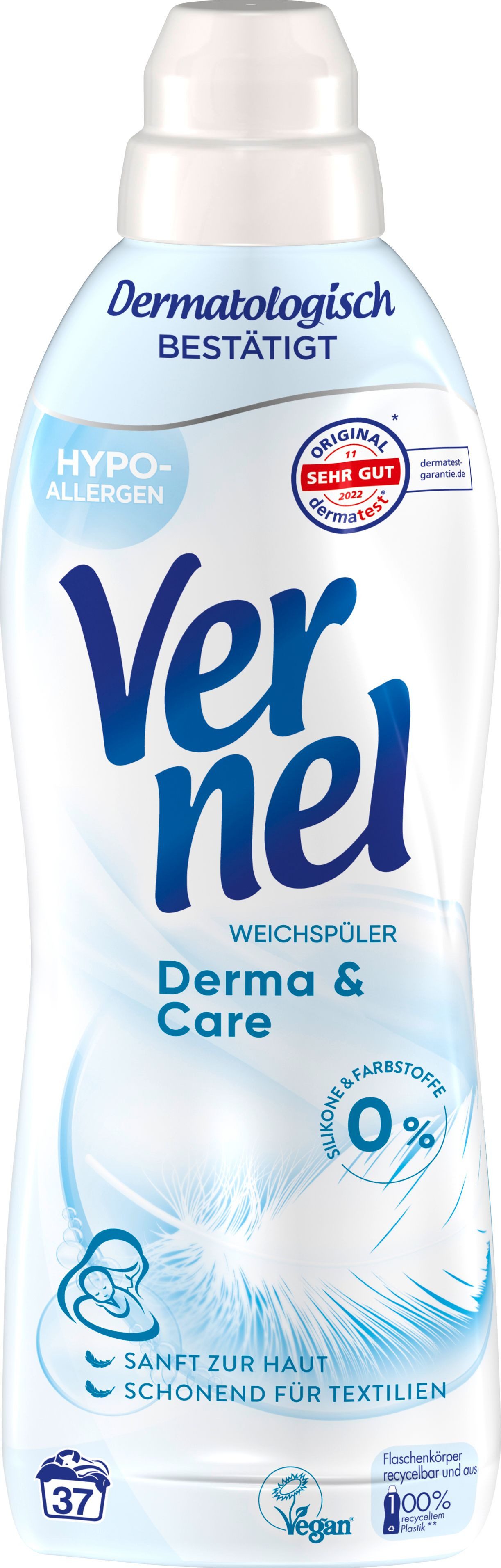 Vernel Derma & Care 37 WL Weichspüler (1-St. speziell für sensible Haut)