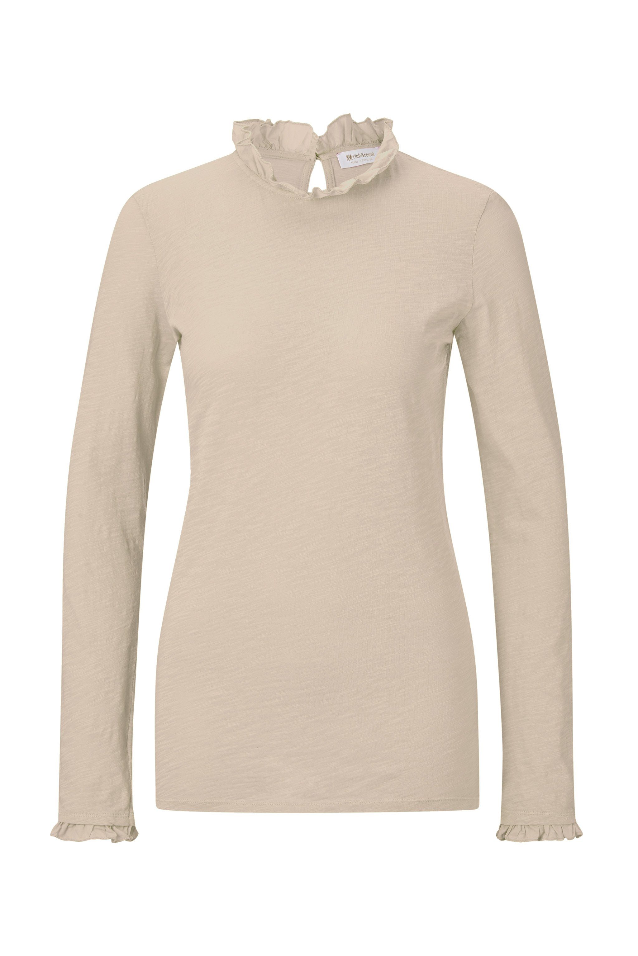 RICHROYAL Langarmshirt 2409 O Slub F günstig online kaufen