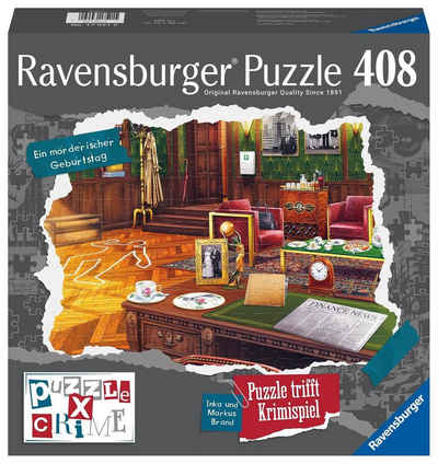 Ravensburger Puzzle Ravensburger Puzzle X Crime - Ein mörderischer Geburtstag - 406..., 406 Puzzleteile