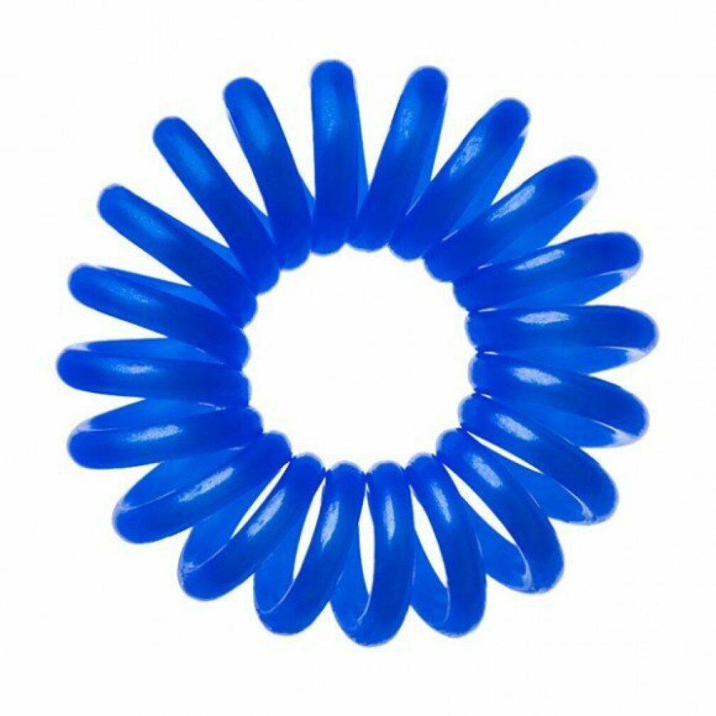 bIFULL Pferdebürste Haargummi 3tlg. - blau