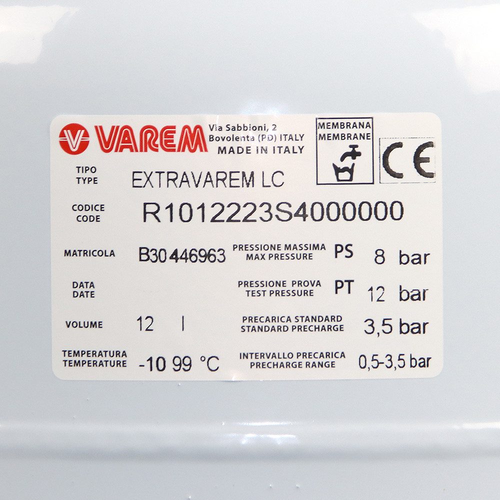 Varem Heizkörper Multifunktions Ausdehnungsgefäß 12L 3/4" Extravarem günstig online kaufen