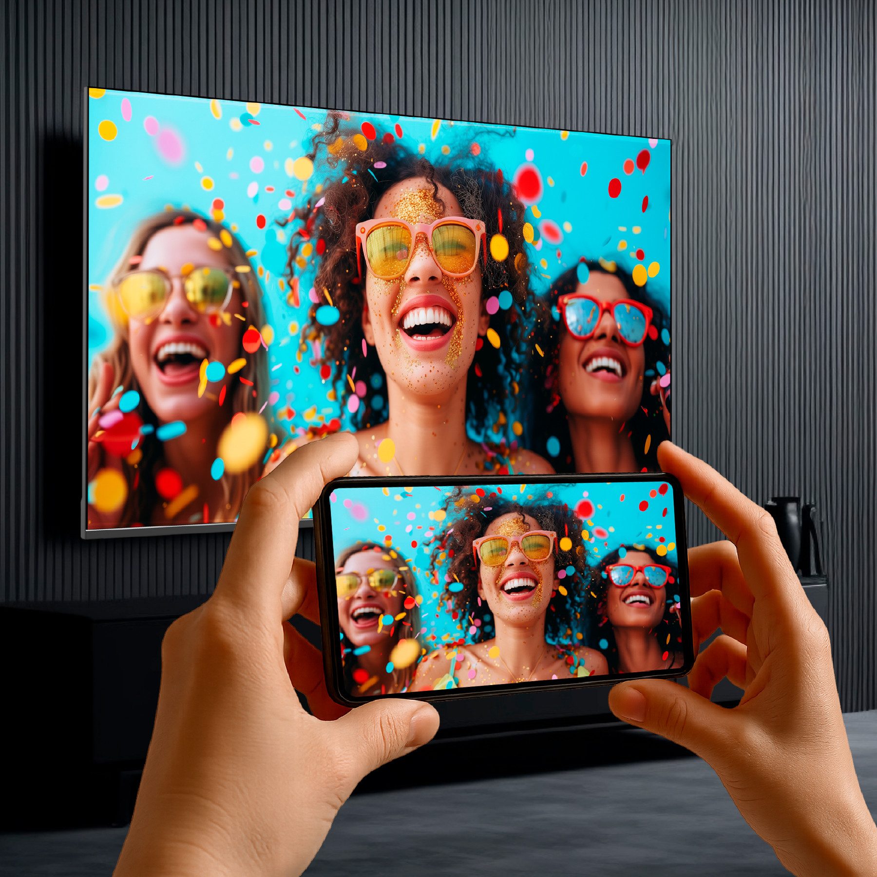Dyon SMART 40 VX-2 LED-Fernseher (100 cm/40 Zoll, Full HD, Smart-TV, 40" Full HD Smart TV, Triple Tuner, WLAN, CI+, Hotelmodus)
