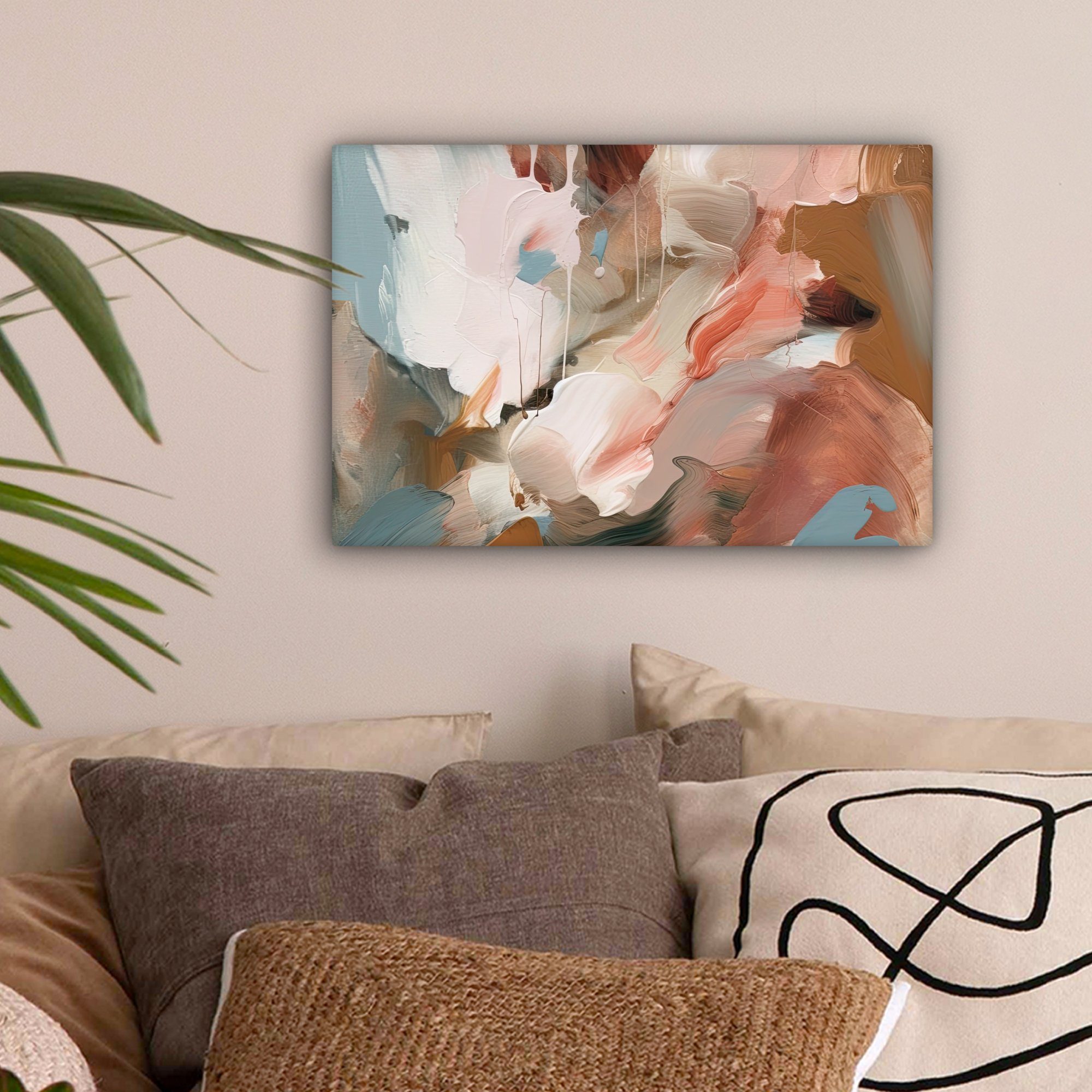 OneMillionCanvasses® Leinwandbild Farbe - Farben - Abstrakt - Kunst, Fotodr günstig online kaufen