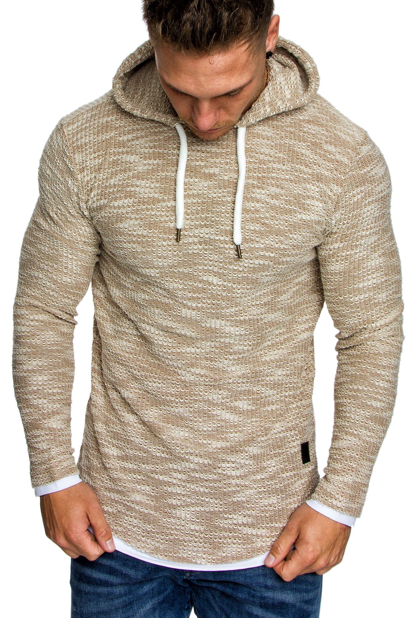 Amaci&Sons Kapuzenpullover LEXINGTON Kapuzenpullover Herren 2in1 Oversize Hoodie Pullover Sweatshirt