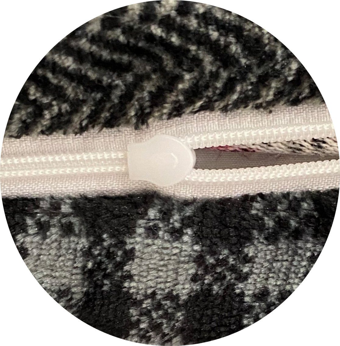 Buymax Bettwäsche Teddy Plüsch Bettezug-Set, Fleece, 3 teilig, 200x220 cm, Winter, flauschig, warm, gestreift, kariert, Pink, Grau