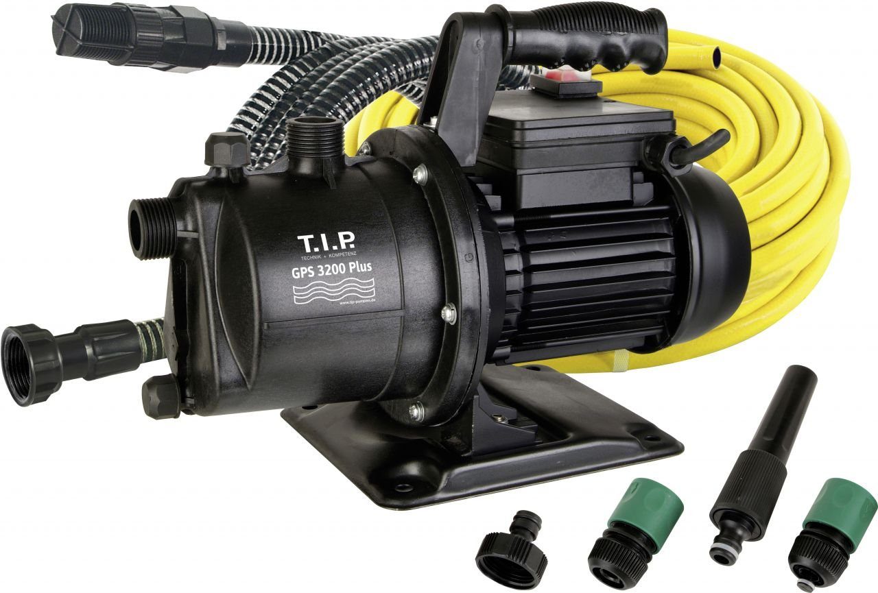 T.I.P. Wasserpumpe T.I.P. Gartenpumpenset GPS 3200 Plus inkl.