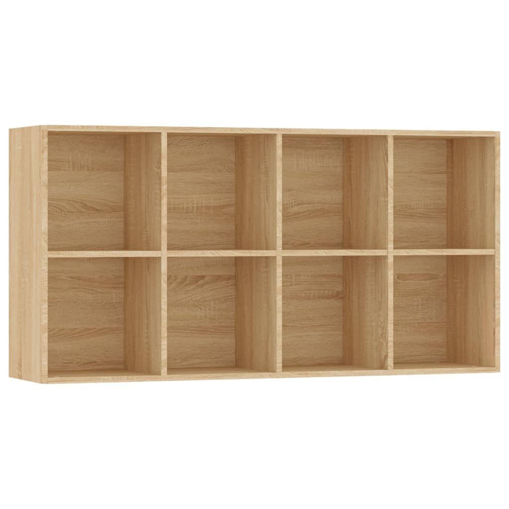 cm Bücherregal/Sideboard Bücherregal Holzwerkstoff 66×30×130 furnicato Sonoma-Eiche