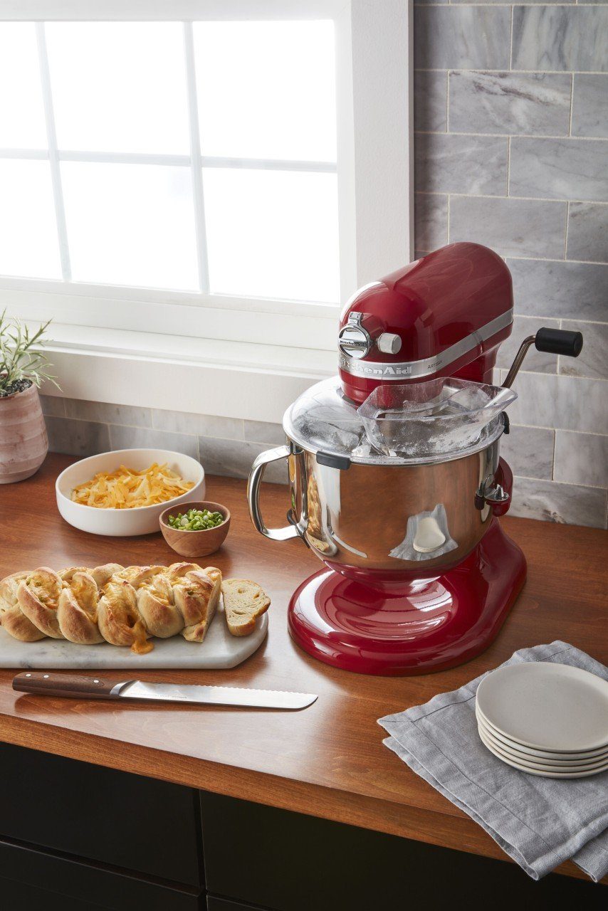 KitchenAid Spritzschutzdeckel mit Öffnung 6,9 L Easy Snap Spritzschutz 5KSMBLPS