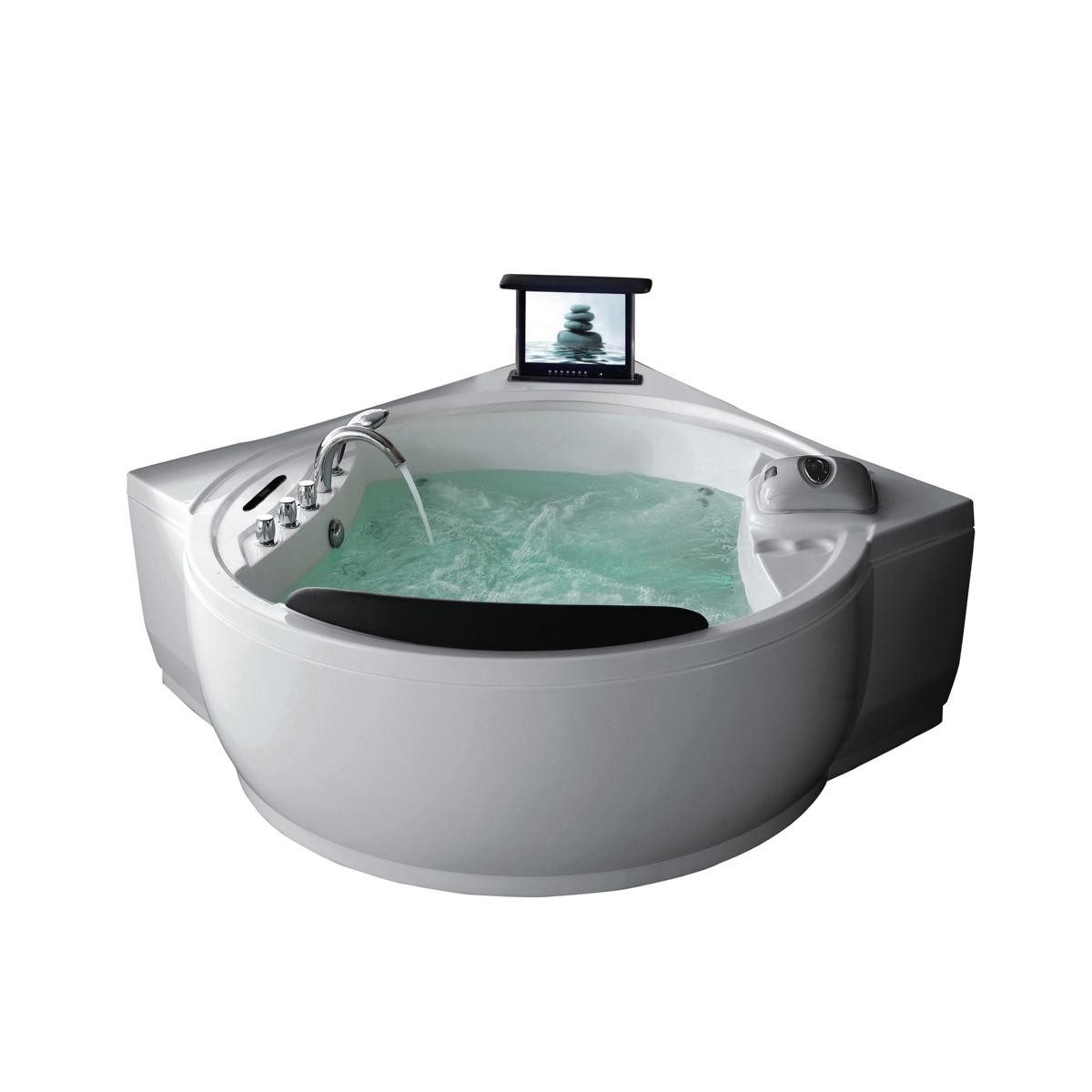 Duwilux Whirlpool-Badewanne XL 2 Personen Whirlpool Boulder 181x181 Badewan günstig online kaufen