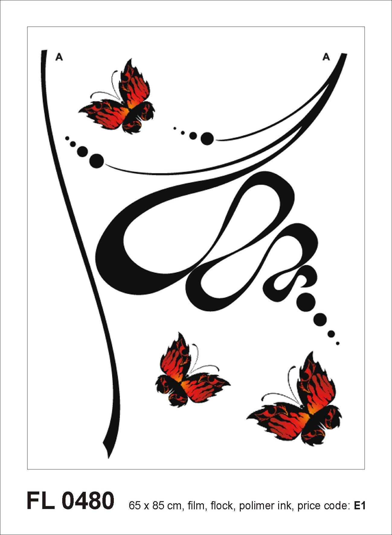 Sanders & Sanders Wandtattoo Schmetterlinge