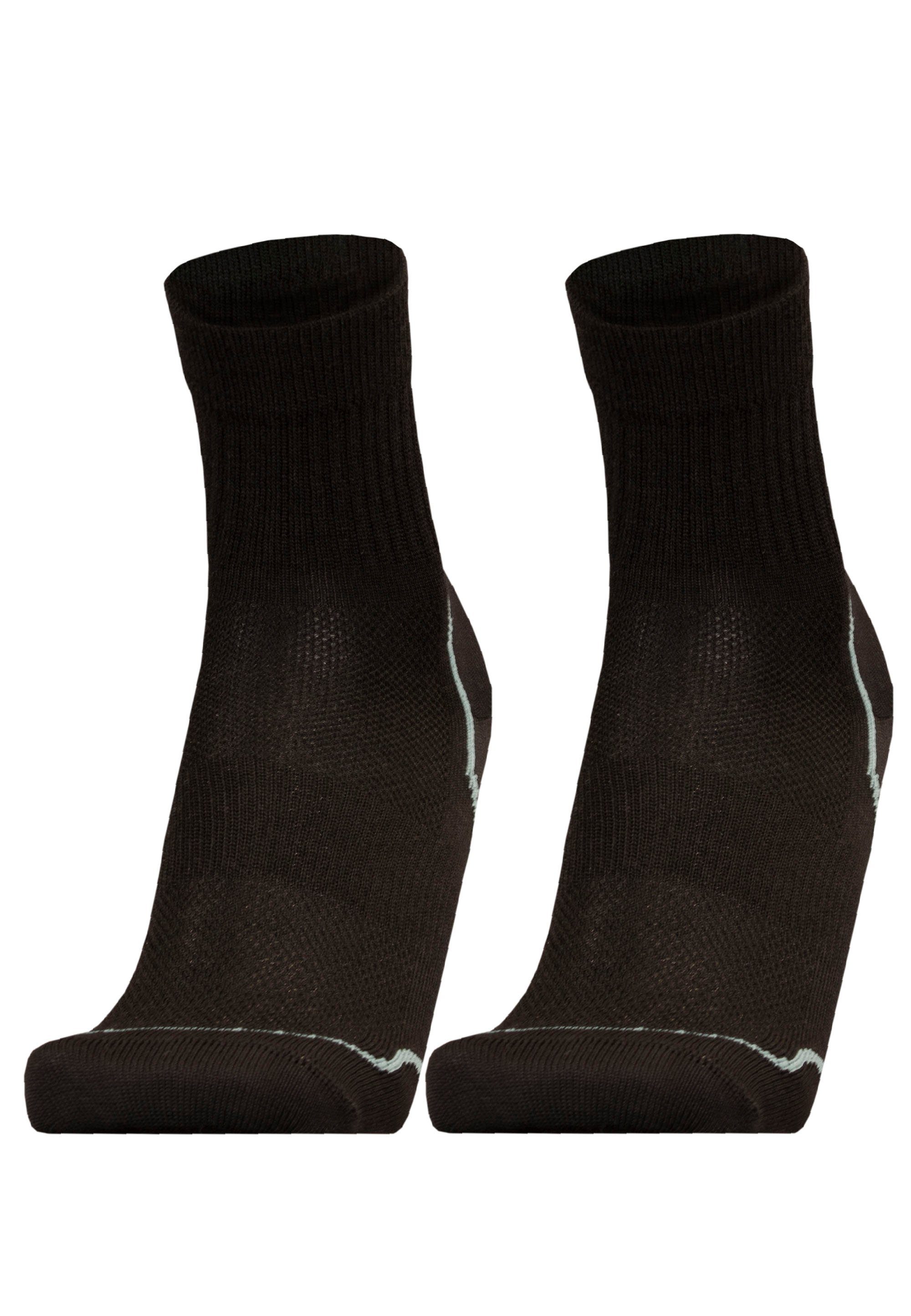 schwarz-grau reibende UphillSport ohne (2-Paar) Nähte Socken