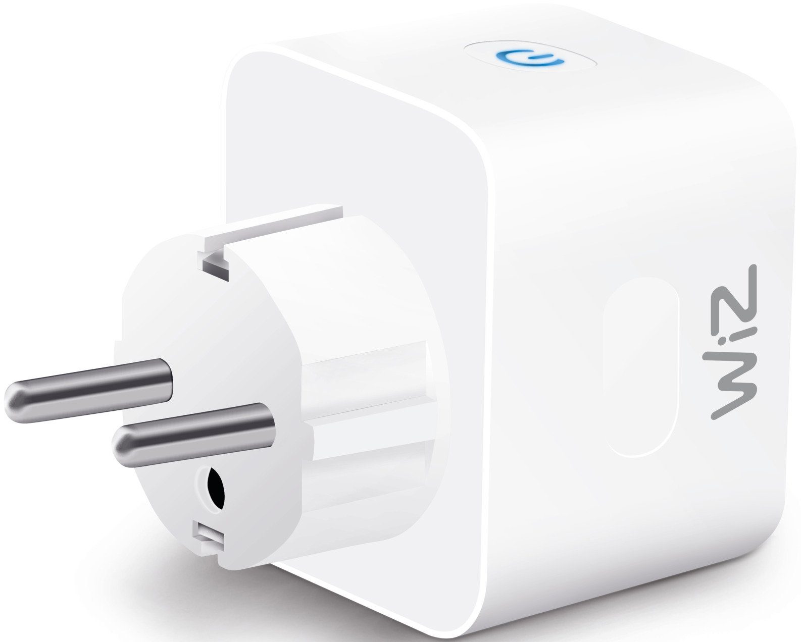 WiZ Steckdose Smart Plug inkl. Powermeter Einzelpack, 1-St., kompatibel mit SmartThings; Einfaches Plug-and-Play; Sprachsteuerung