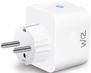 WiZ Steckdose »Smart Plug inkl. Powermeter Einzelpack«, 1-St., kompatibel mit SmartThings; Einfaches Plug-and-Play; Sprachsteuerung