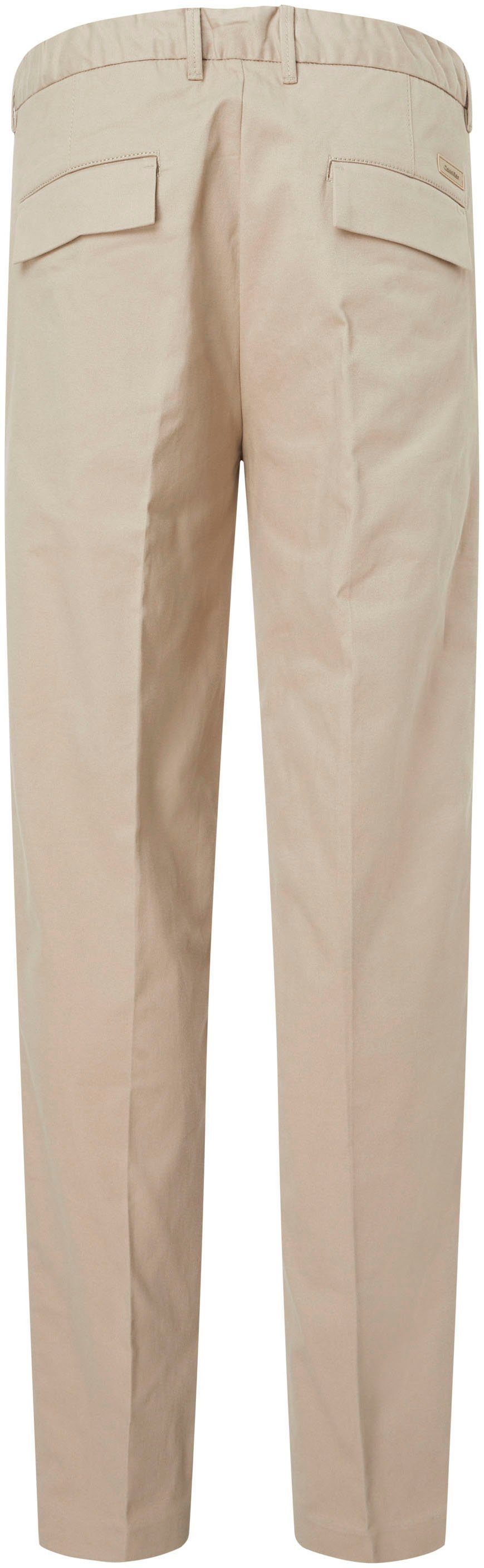 Klein TWILL Calvin Fresh Bundfaltenhose Clay PLEAT MODERN TAPERED