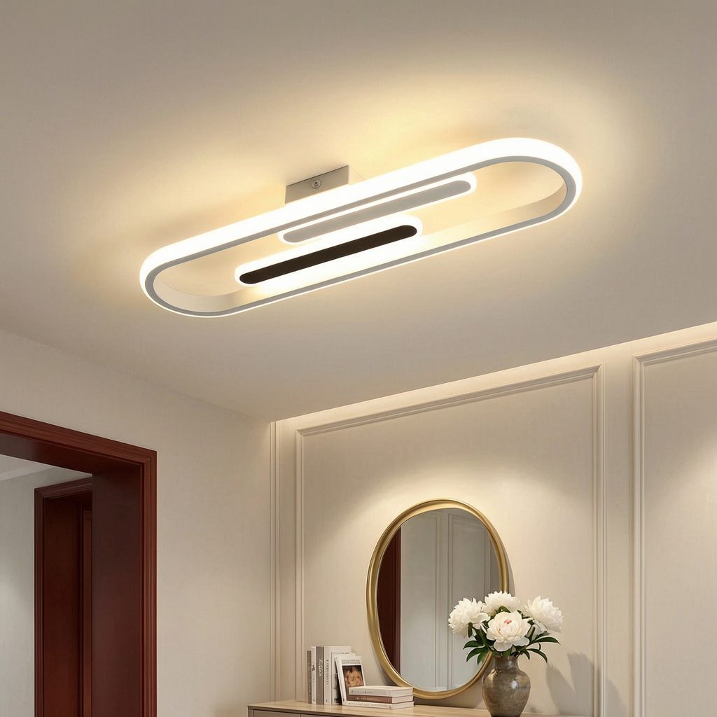 BlingBin LED Deckenleuchte 47cm Deckenlampe 29W 3400 lm warmweiß moderne LED Lampe, LED fest integriert, Tageslichtweiß, für Esstisch, …