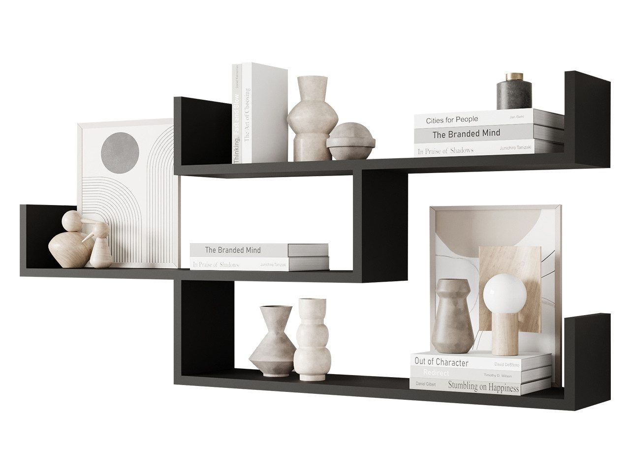 MIRJAN24 Wandregal Trio 003, 119x18x55 cm, mit Haken zum Aufhängen günstig online kaufen