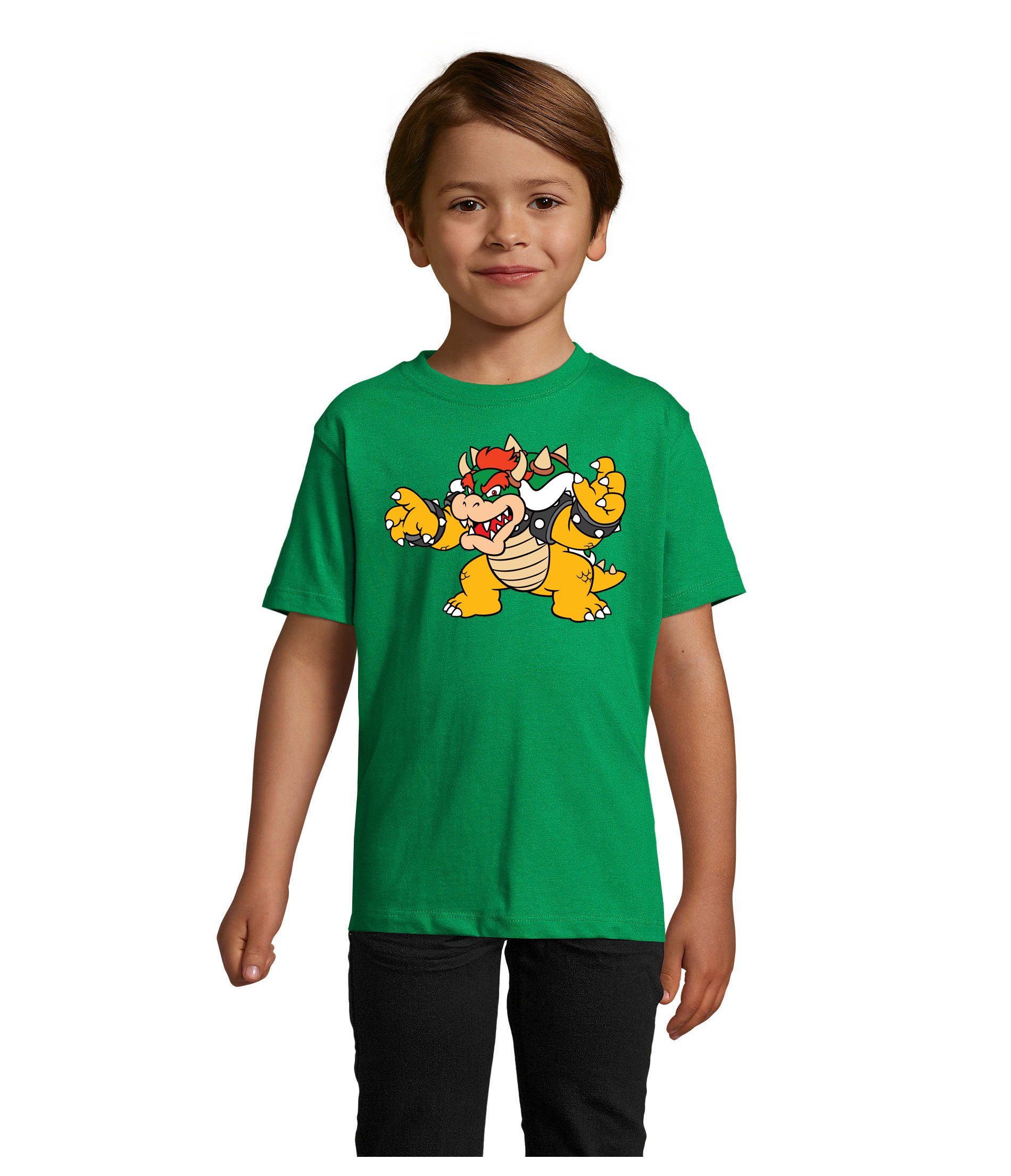 Grün Game & T-Shirt Blondie Gamer Brownie Bowser Mario Kinder Nintendo Yoshi Luigi Konsole