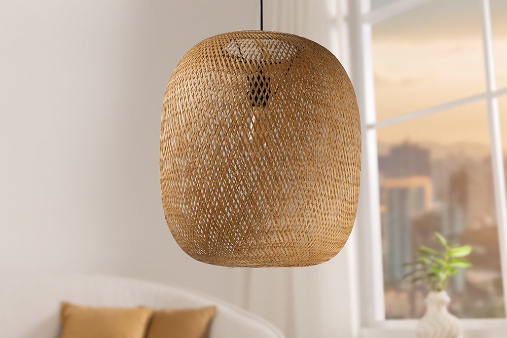 riess-ambiente Hängeleuchte ORGANIC LIVING 50cm natur günstig online kaufen