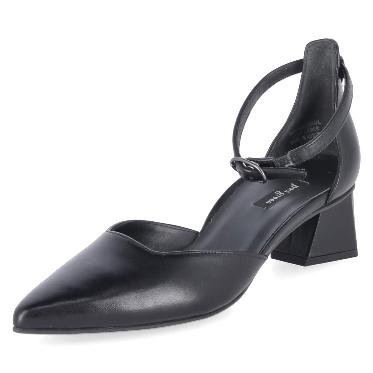 Paul Green Paul Green 3820-010 Damen Glattleder schwarz Keilpumps günstig online kaufen
