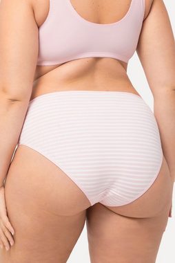 Ulla Popken Slip Midislips 5er-Pack Streifen / einfarbig