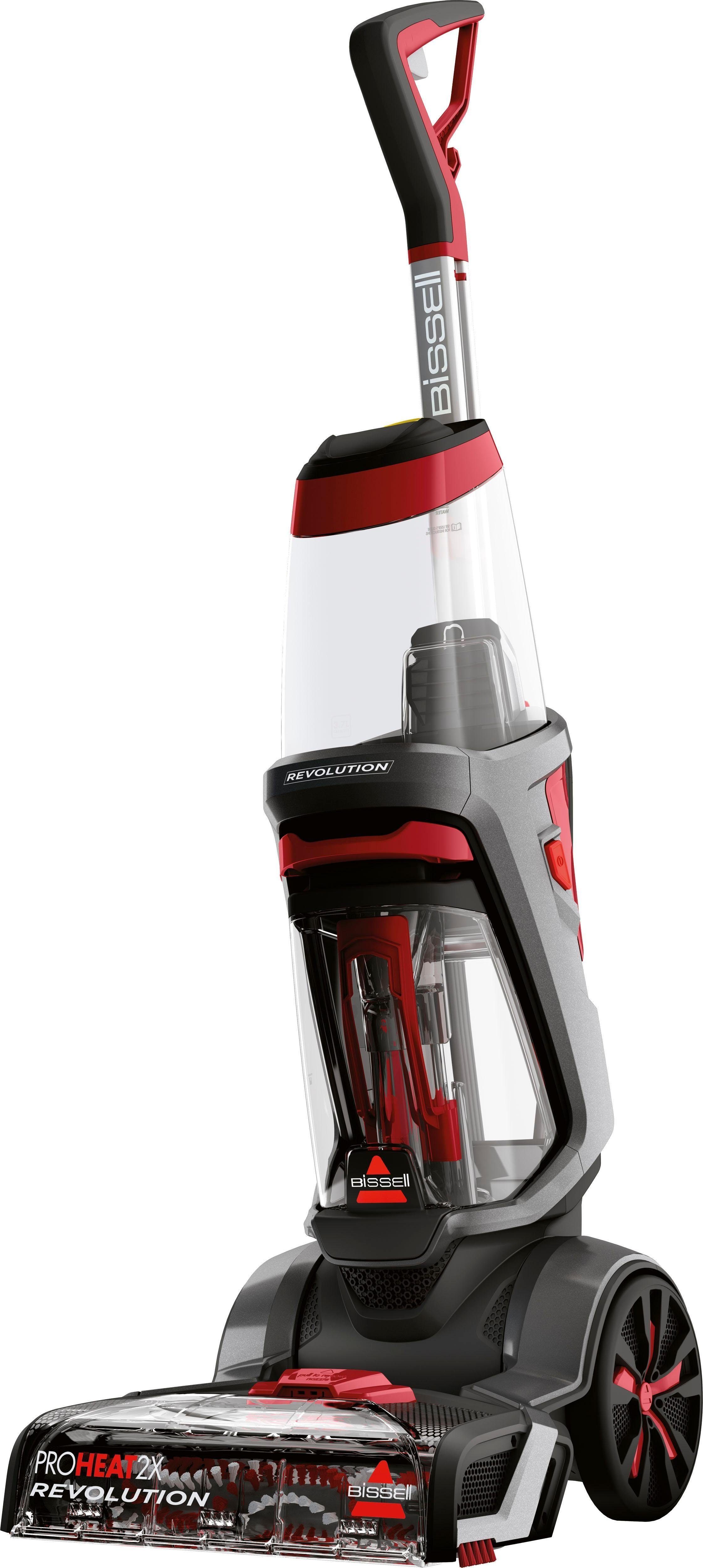 Bissell Wasch-Sauger 1858N, Revolution 2x ProHeat, Heatwave Technologie, 800 W, beutellos, Dual-Tank, reinigt Flecken auf Teppichboden, Polster, Treppe