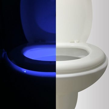 GelldG LED Nachtlicht Toilette Licht, WC-Nachtlicht, Bewegungssensor, Lichtsensor Licht