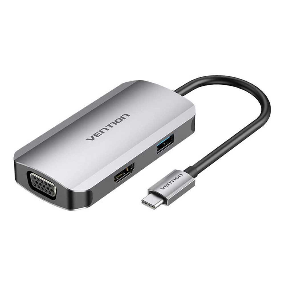 Laptop-Dockingstation USB-C Dockingstation auf HDMI - USB 3.0, PD 0,15m grau - 5 Gbit/s
