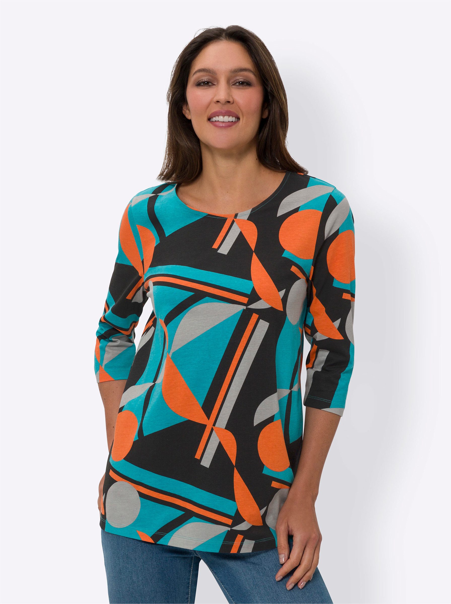 Sieh an! T-Shirt Longshirt . günstig online kaufen