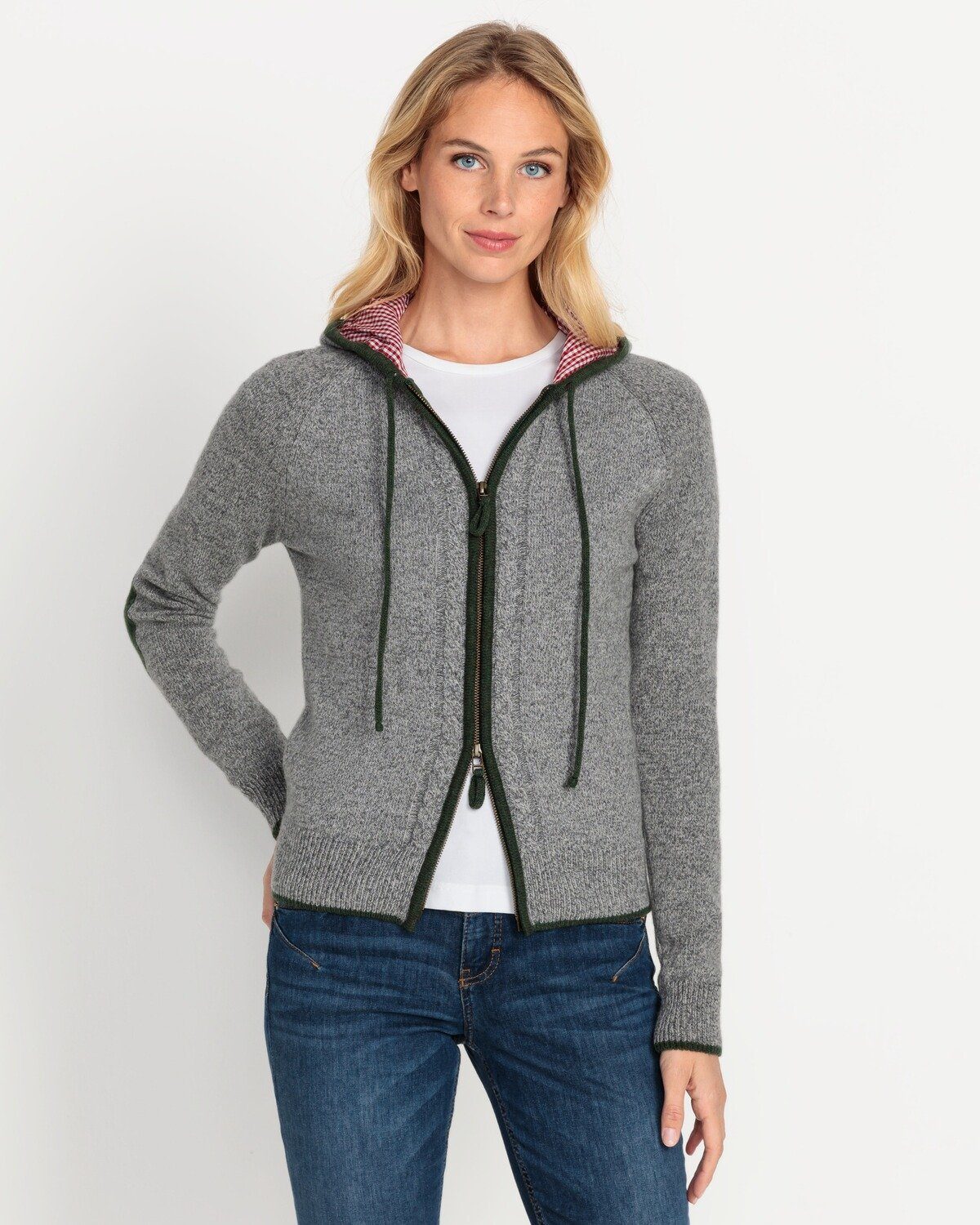 Reitmayer Strickjacke Strickjacke mit Kapuze