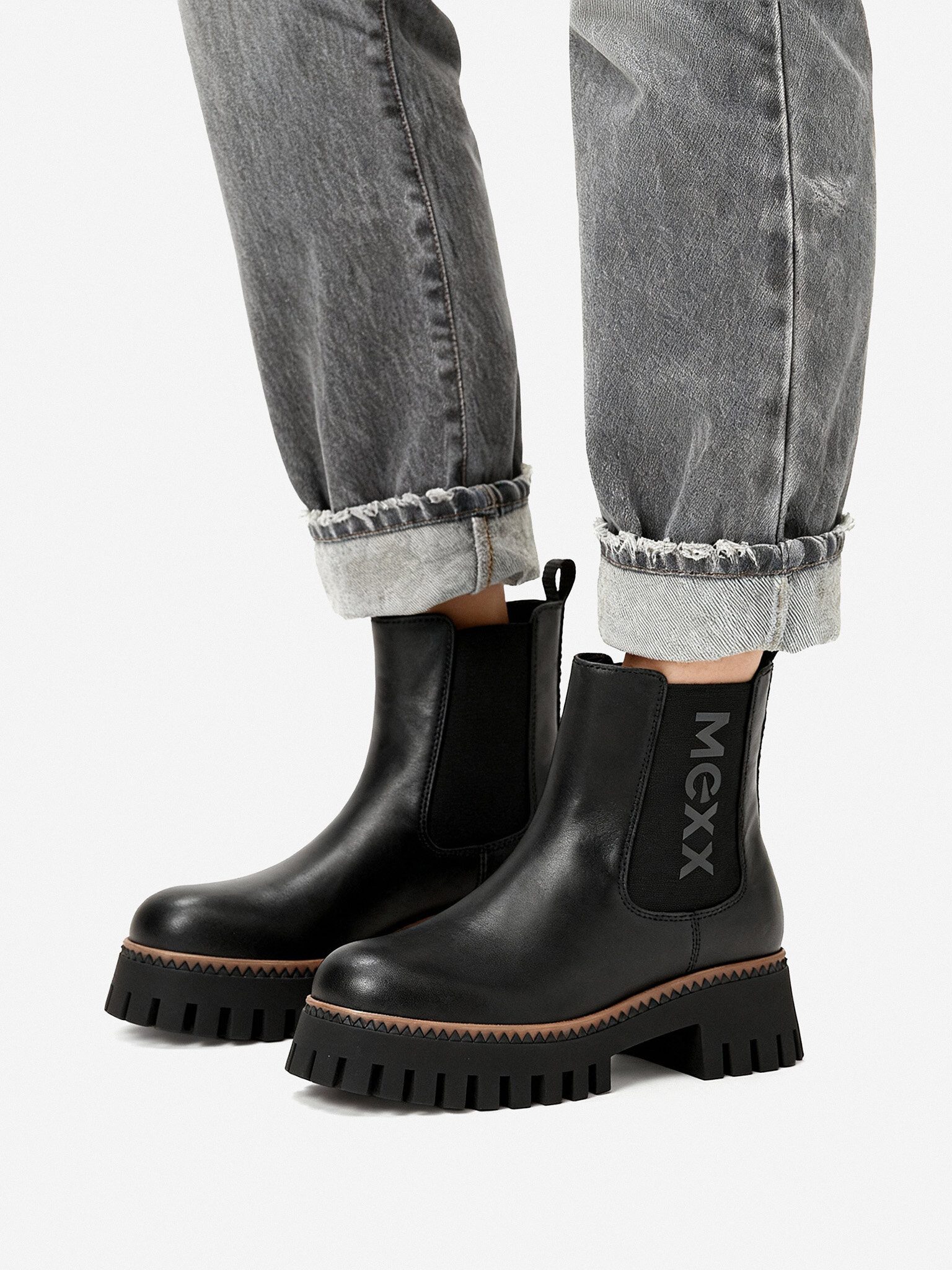 Mexx Mexx Damenstiefel Schwarz CEO-MX/031C-WI23 Chelseaboots