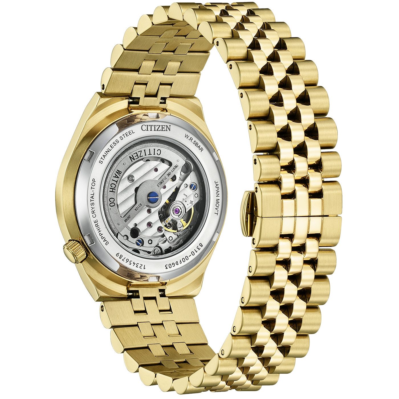 Citizen Automatikuhr TSUYOSA 60h NK0023-57L, Armbanduhr, Damenuhr, Herrenuhr, Mechanische Uhr, Edelstahlarmband