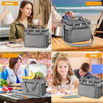 WILGOON Picknickkorb 15L Lunchtasche Faltbar Kühltaschen Thermotasche für Picknick, Kühlkorb Kühltasche für Reisen/Picknick/Einkaufen