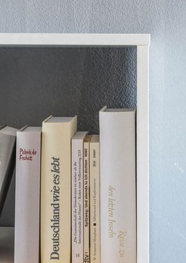furnicato Bücherregal Design ZARA mit 4 Fächern Weiß
