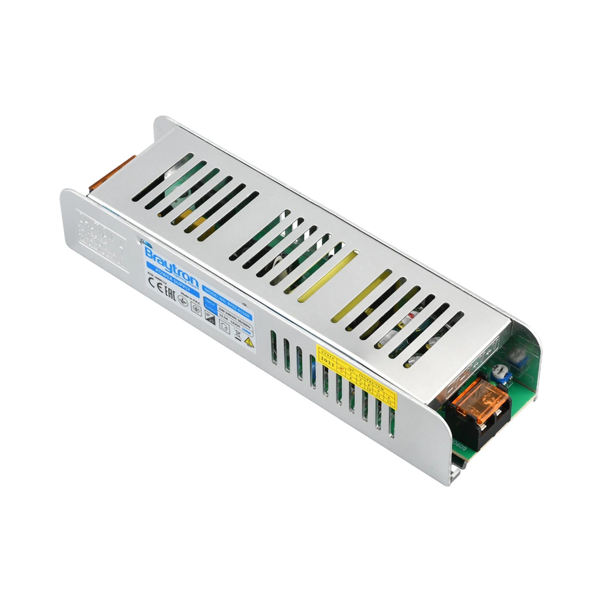 Braytron LED Trafo 24V 150W Netzteil Transformator 230V auf 24V DC LED Trafo (Überlastschutz, Kurzschlussschutz, Klemmanschluss)