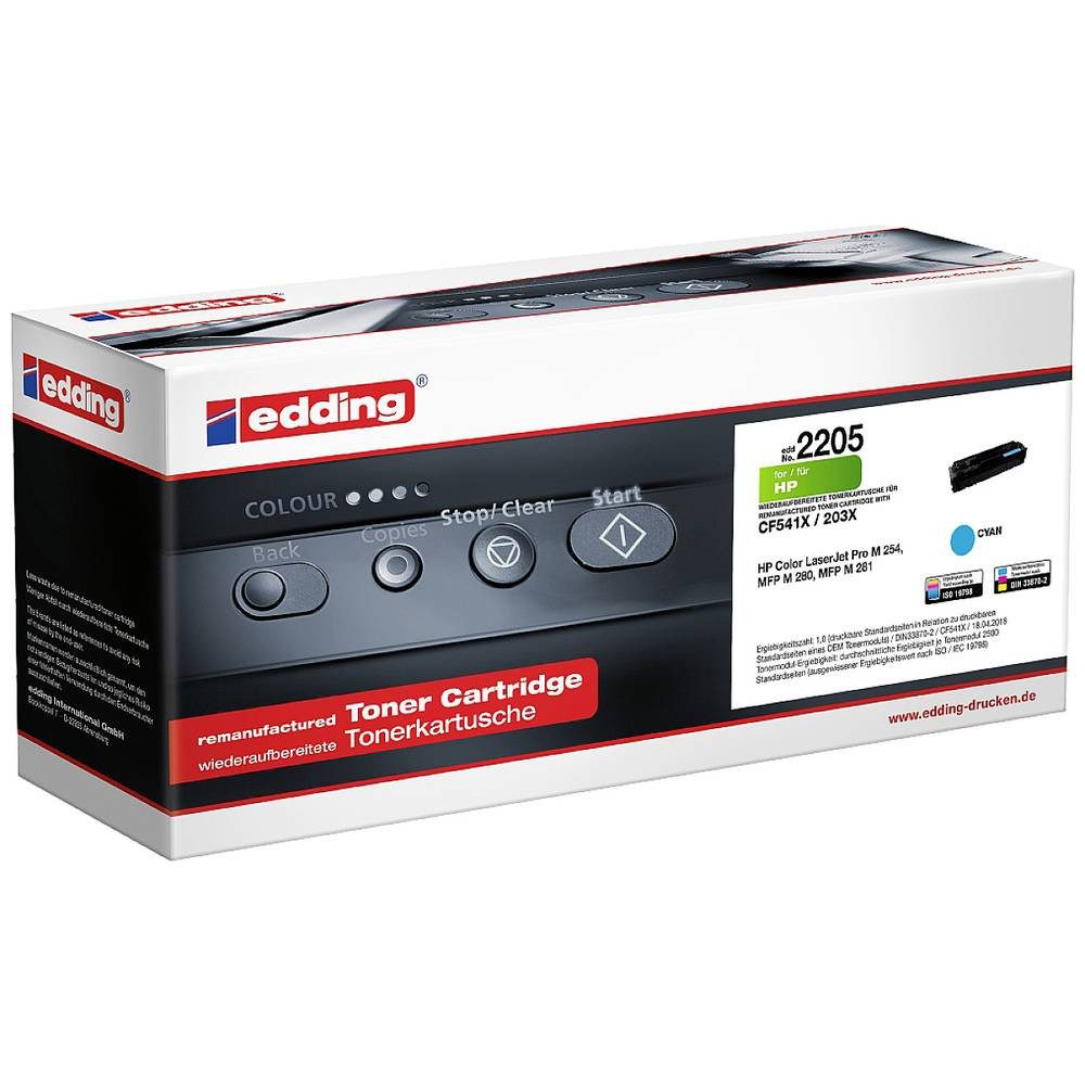 edding Tonerpatrone Toner ersetzt HP 203X (CF541X) - - 2.50 Seiten 18-2205