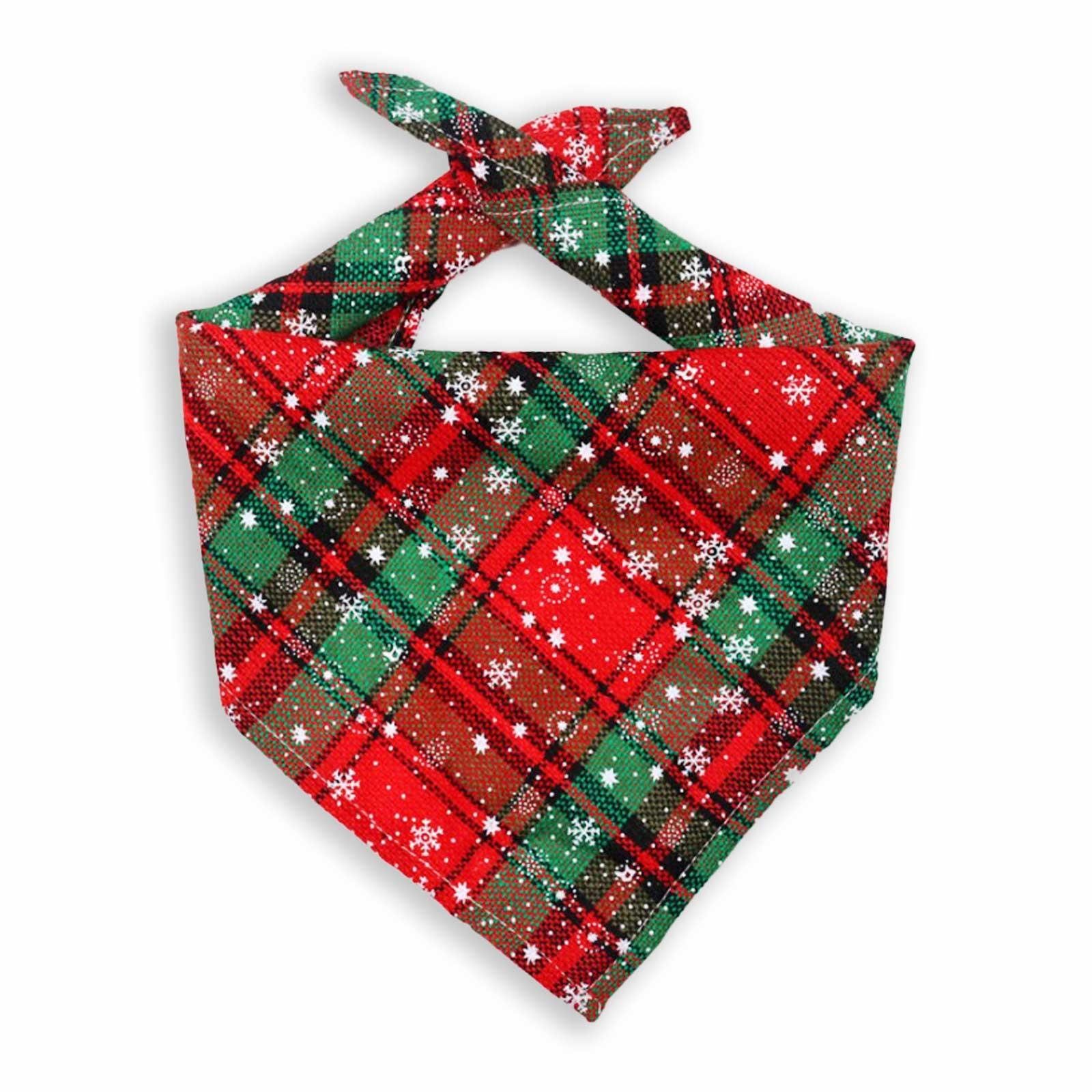 Monkimau Hunde-Halsband Hunde Halstuch für Hund - Hundehalstuch zu Weihnachten, Baumwolle