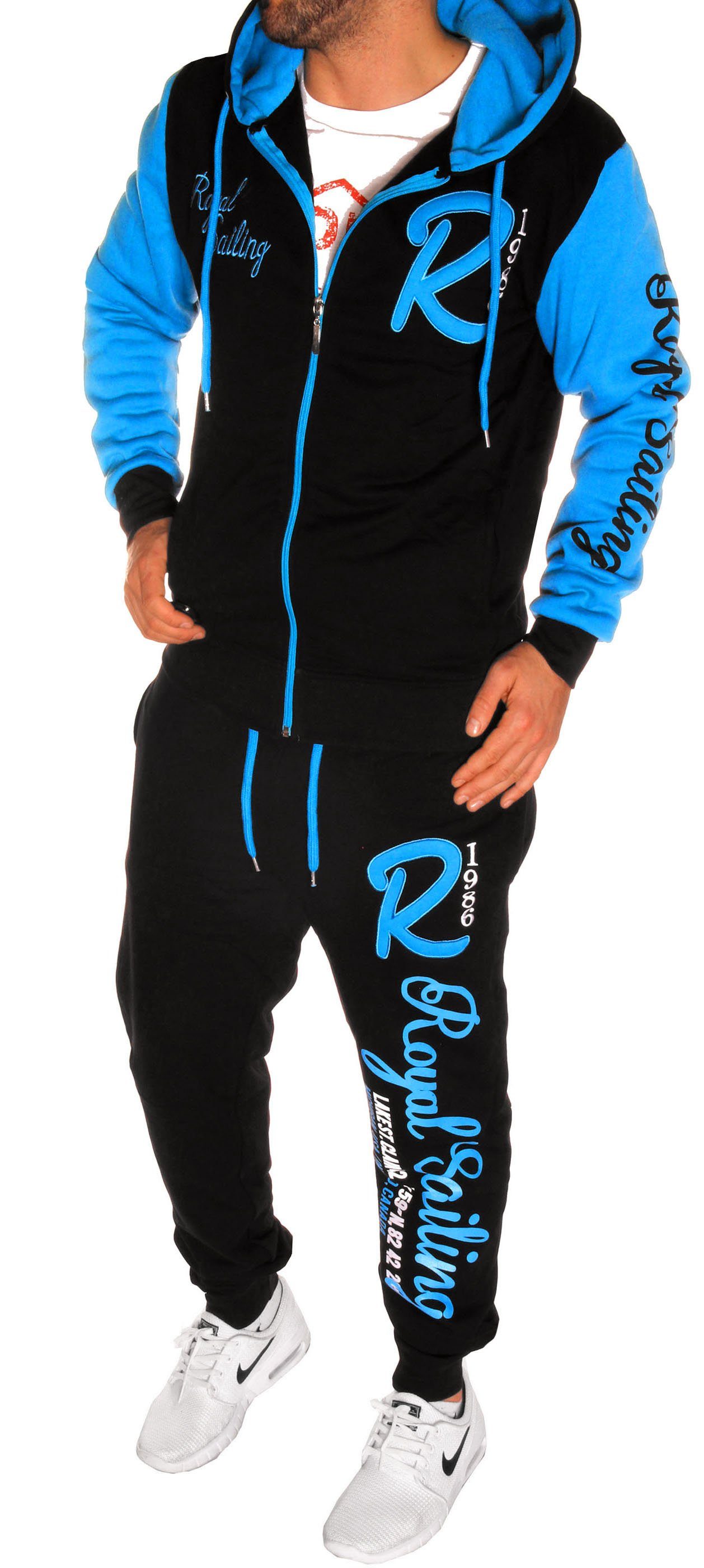 RMK Jogginganzug Herren Jogging Anzug Trainingsanzug Sportanzug Hausanzug Fitness Set, mit Kapuze