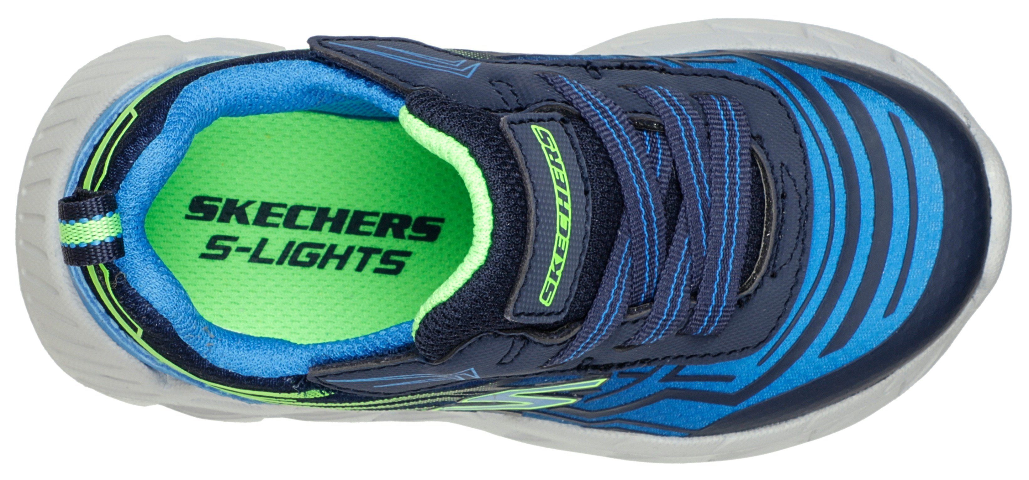 navy-kombiniert jedem MAVER Skechers Kids leuchtet bei Sneaker Schritt MAGNA-LIGHTS