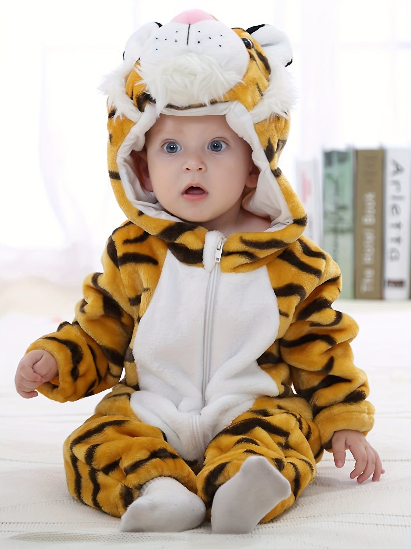 Pyjama DEBAIJIA Baby Flanell 0-36M Winter Jumpsuit Mädchen und Junge Pyjama